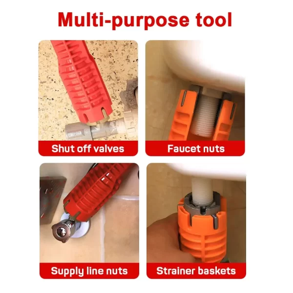 14 In 1 Faucet Sink Wrench Pipe Wrenches Faucet Sink Installer Kit - Image 6