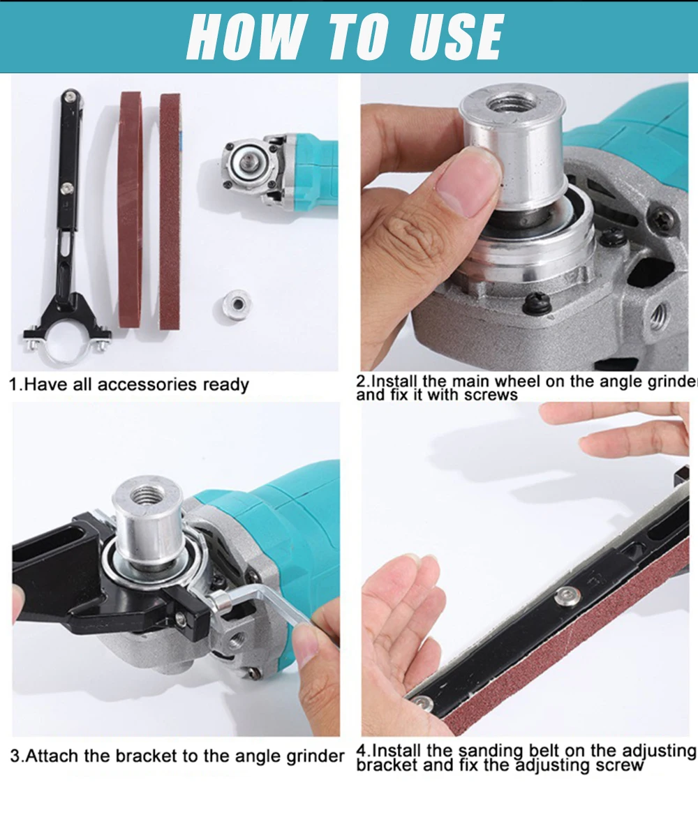 Grinder Mini Sander Multifunctional Cordless Polishing Machine, Home Angle Grinder Modification Belt Sander Accessories, Tools - Image 13
