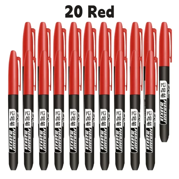 6 PCS Permanent Marker Pen Manga Drawing Markers Black Blue Red Waterproof - Image 8