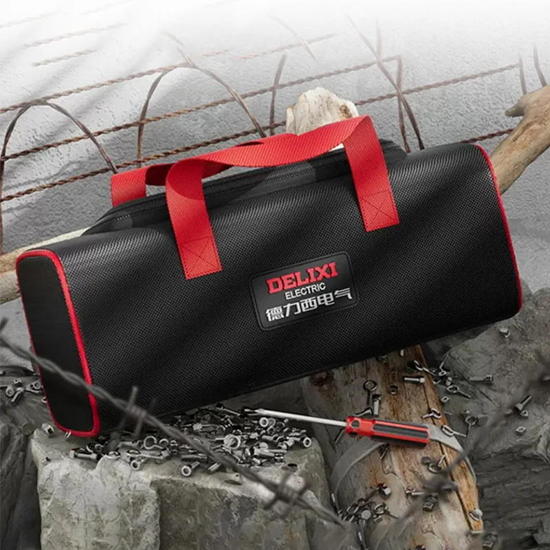 DELIXI ELECTRIC Tool Bag Oxford Cloth Portable Storage Bag, Professional Electrician and Carpenter, HandBag - Image 5