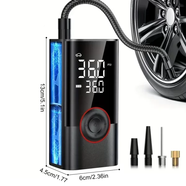 1pc Wireless Car Air Compressor Air Pump Electric Tire Inflator Pump - Image 27