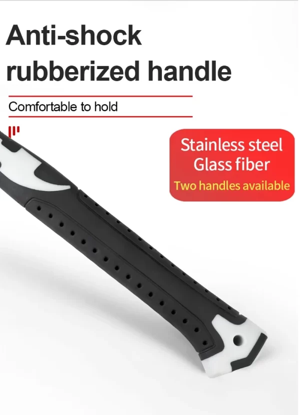 AIRAJ Short/Long Handle Claw Hammer Double Nail High Carbon Steel Household Durable - Image 19