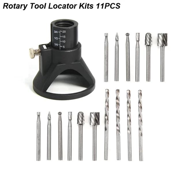 Rotary Router Milling Cutter Guide Attachment Twist Drill Bit Wood Carving Tool Kit Dedicated Locator - Image 8