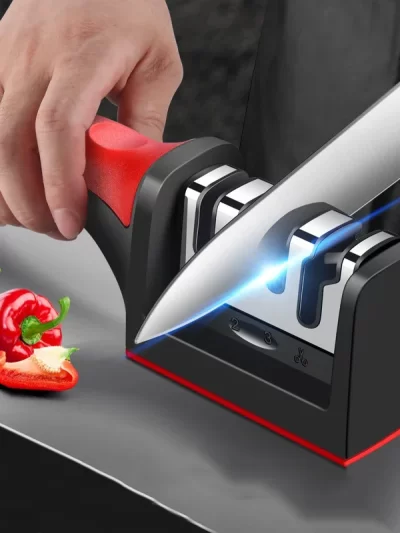 3-Segment Knife Sharpener Knife Sharpeners for Kitchen Knives Stainless Steel