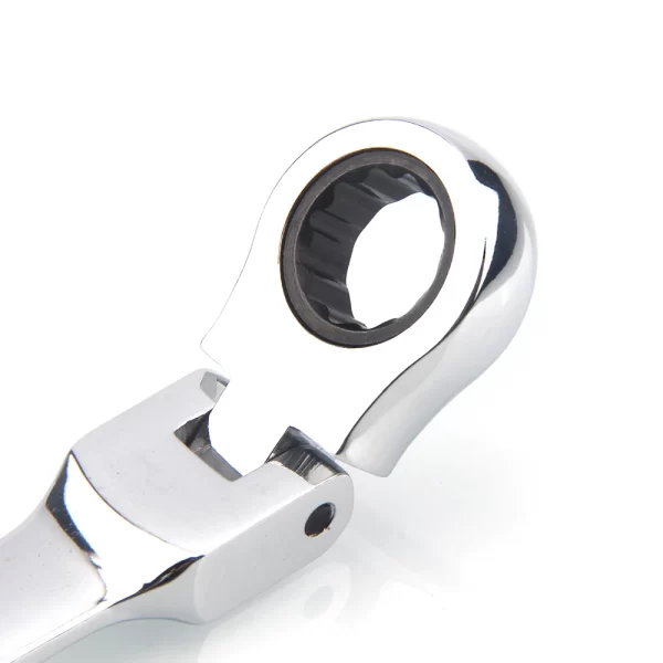 1pc Ratchet Wrench of Keys Spanner Hand Tool 72-Tooth Ratcheting Flexible Head Mirror Finish - Image 3