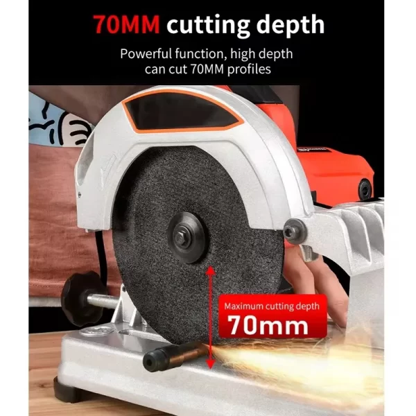 Mini Profile Cutting Machine 0-45 Degrees Table Cutter Mini Electric Saw Table Saw for Cutting Metal - Image 4