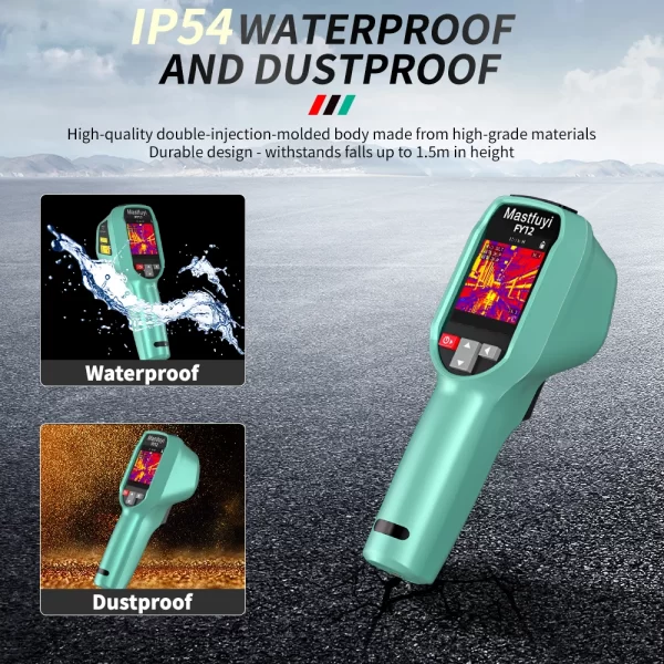 MASTFUYI FY12 Handheld Thermal Imager -20~550°C 15 False Color Non-contact Temperature Measurement 50×50° - Image 17