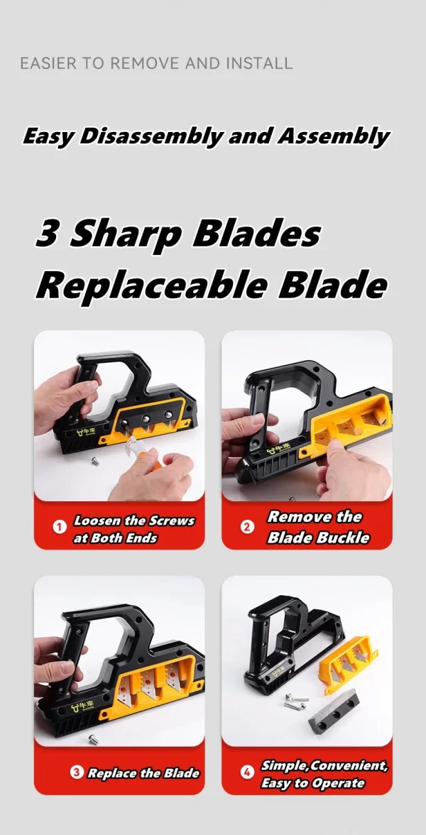 45°/60° Woodworking Chamferer Planers Plasterboard Gypsum Board Hand Plane Drywall Edge Chamfer Trimmer - Image 14