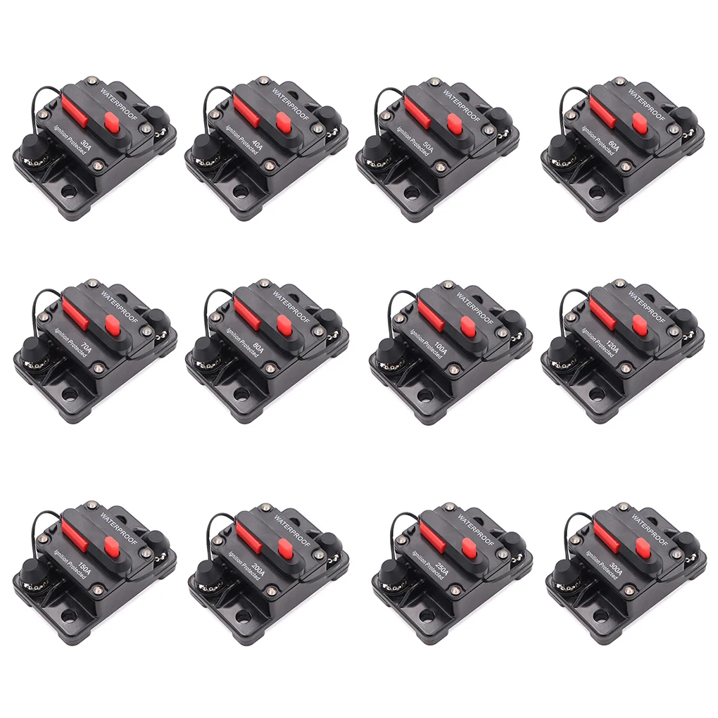 150A 200A 250A 300A Circuit Breaker Fuse Reset 30A 40A 50A 60A 70A 80A 100A 120A AMP Waterproof Boat Car Circuit Breaker - Image 7