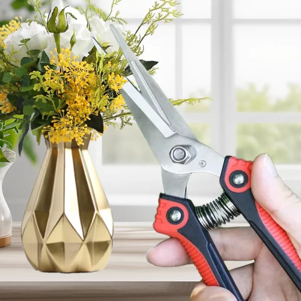 Stainless Steel Pruning Shears Sharp Branch Scissors with Non Slip Handle - Image 2