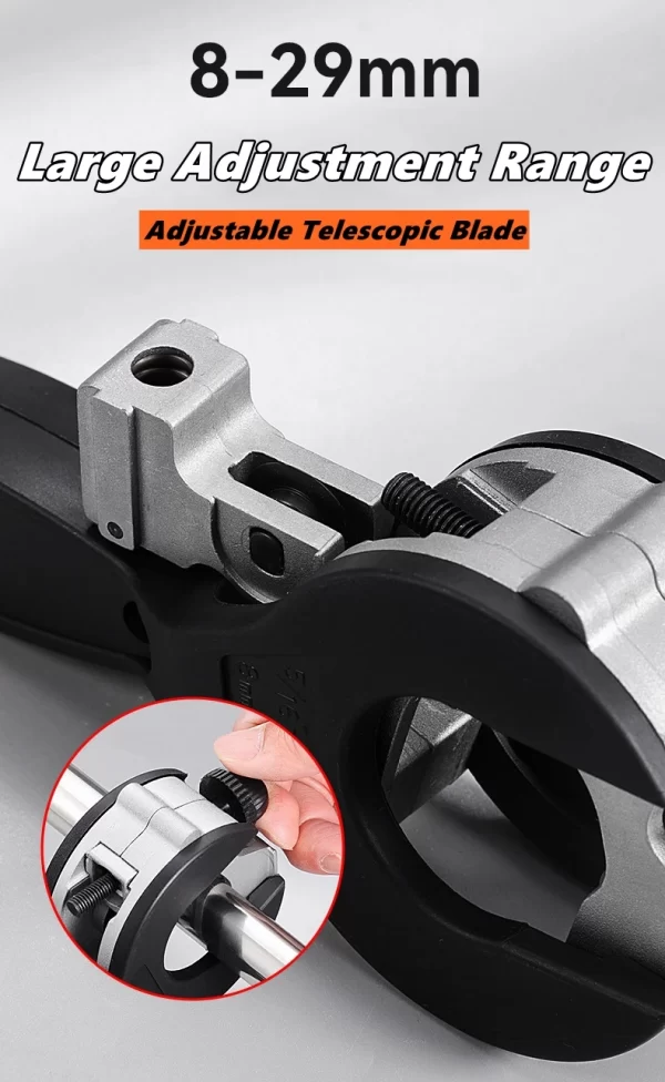 Ratcheting Tubing Cutter 8-29mm Universal Pipe Cutter Stainless Steel Copper Aluminium Ratchet Scissors Hose Cutting Hand Tools - Image 5