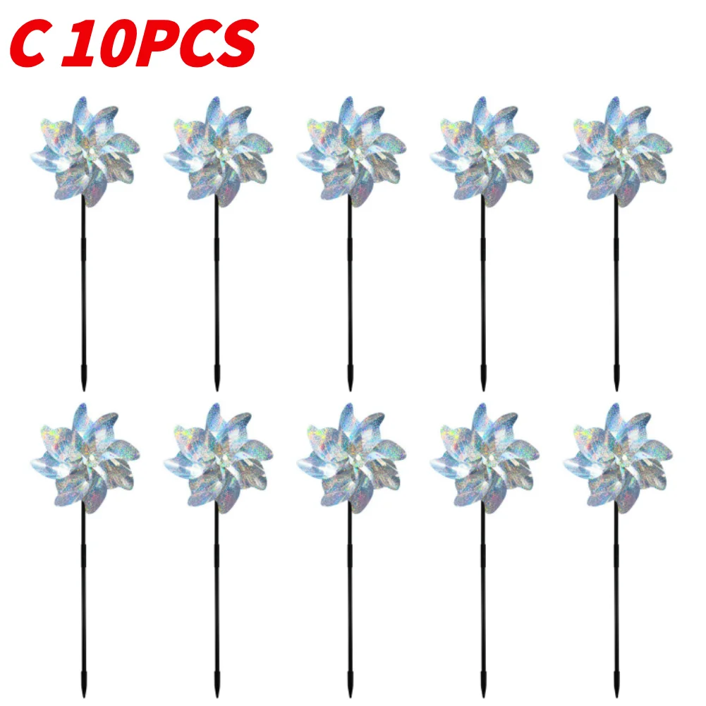 5/10PCS Bird Repeller Reflective Windmill Bird Repellent Anti Birds Windmill Spinner - Image 8
