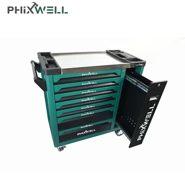 Heavy du Metal Iron 7 Drawers Roller Tool Trolley Tool Cabinet With Mechanic Repair Tools - Image 5