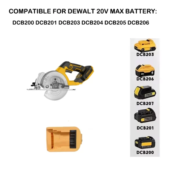 5.5IN Electric Circular Saw Brushless External Rotor Cordless High Power Cutting Woodworking Power Tools Fit Dewalt 18V Battery - Image 13