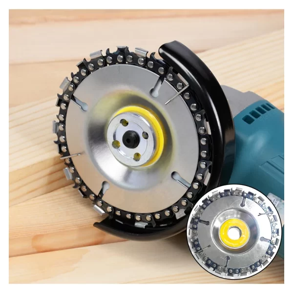 4 Inch 22 Tooth Angle Grinder Dedicated Chain Disc Woodwork Carving Chain Saw Disc Angle Grinding Disc - Image 6