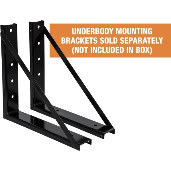 Black Steel Underbody Truck Box With Lockable T-Handle Latch, 18 x 18 x 36 Inch - Image 5