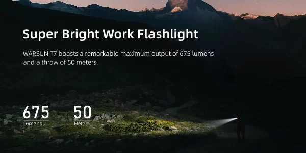 Warsun LED Keychain Flashlight USB-C Rechargeable 600Lm Portable Mini Torch Light Pocket Lantern - Image 14