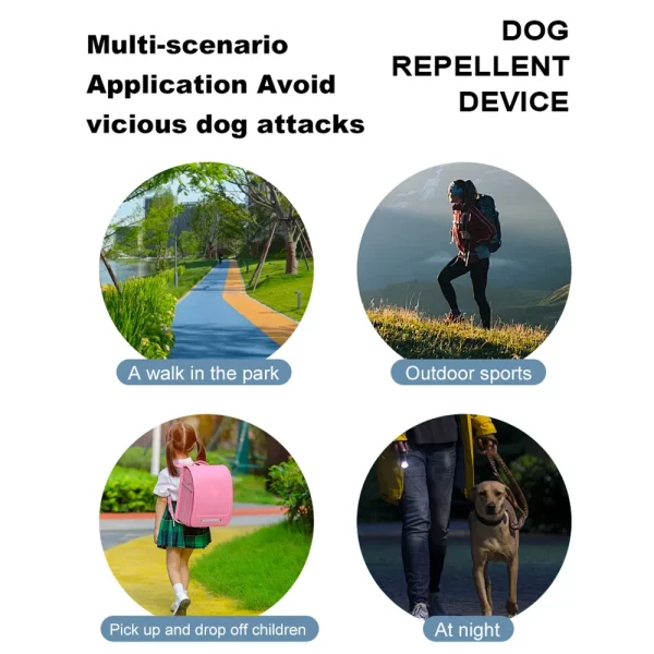 Ultrasonic Dog Repeller Double/Three Head LED Flashlight Anti Barking Training Deterrent Device Rechargeable Dog Repeller ﻿ - Image 25