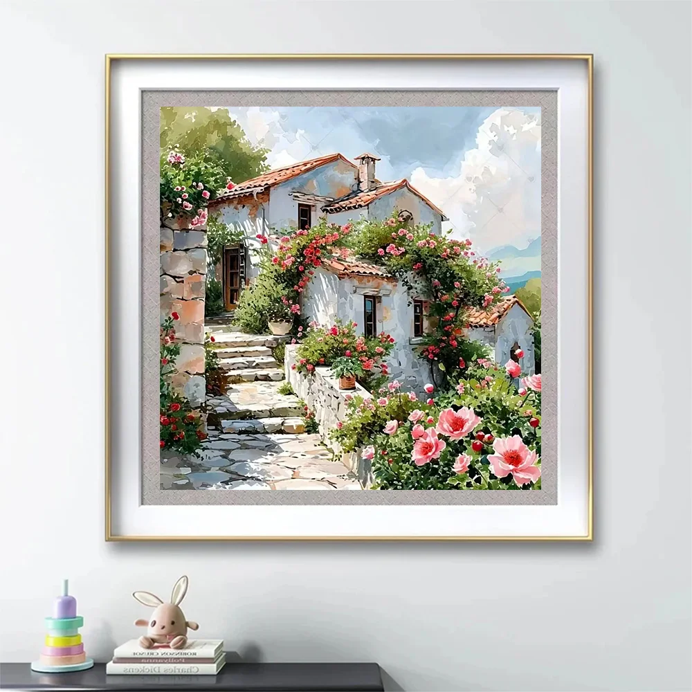 Evershine Full Diamond Painting House Landscape New Collection 5D DIY Diamond Mosaic - Image 3