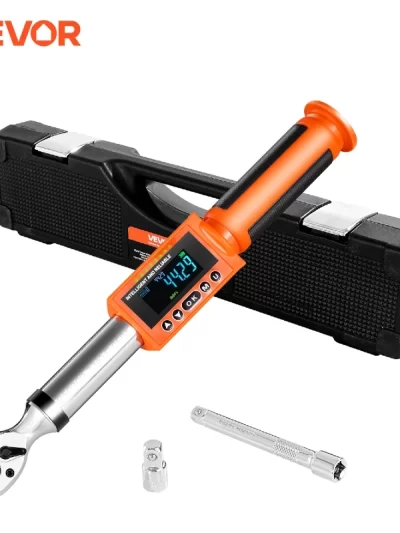 VEVOR Digital Torque Wrench 72-Tooth ±2% High Accuracy Electronic Torque Wrench Preset Value Buzzer