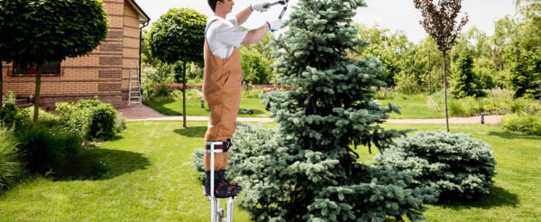 SucceBuy Drywall Stilts 18''/36''Adjustable Aluminum Tool Stilts with Protective Knee Pads Non-Slip Work Stilts - Image 14