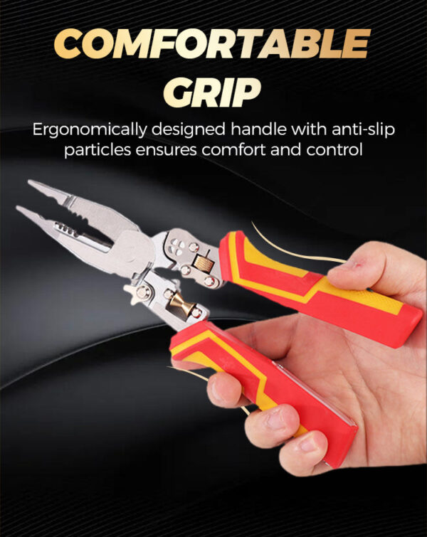 8-in-1 Multi-function Wire Stripper Electricians Voltage Testing Cable Cutting - Image 12