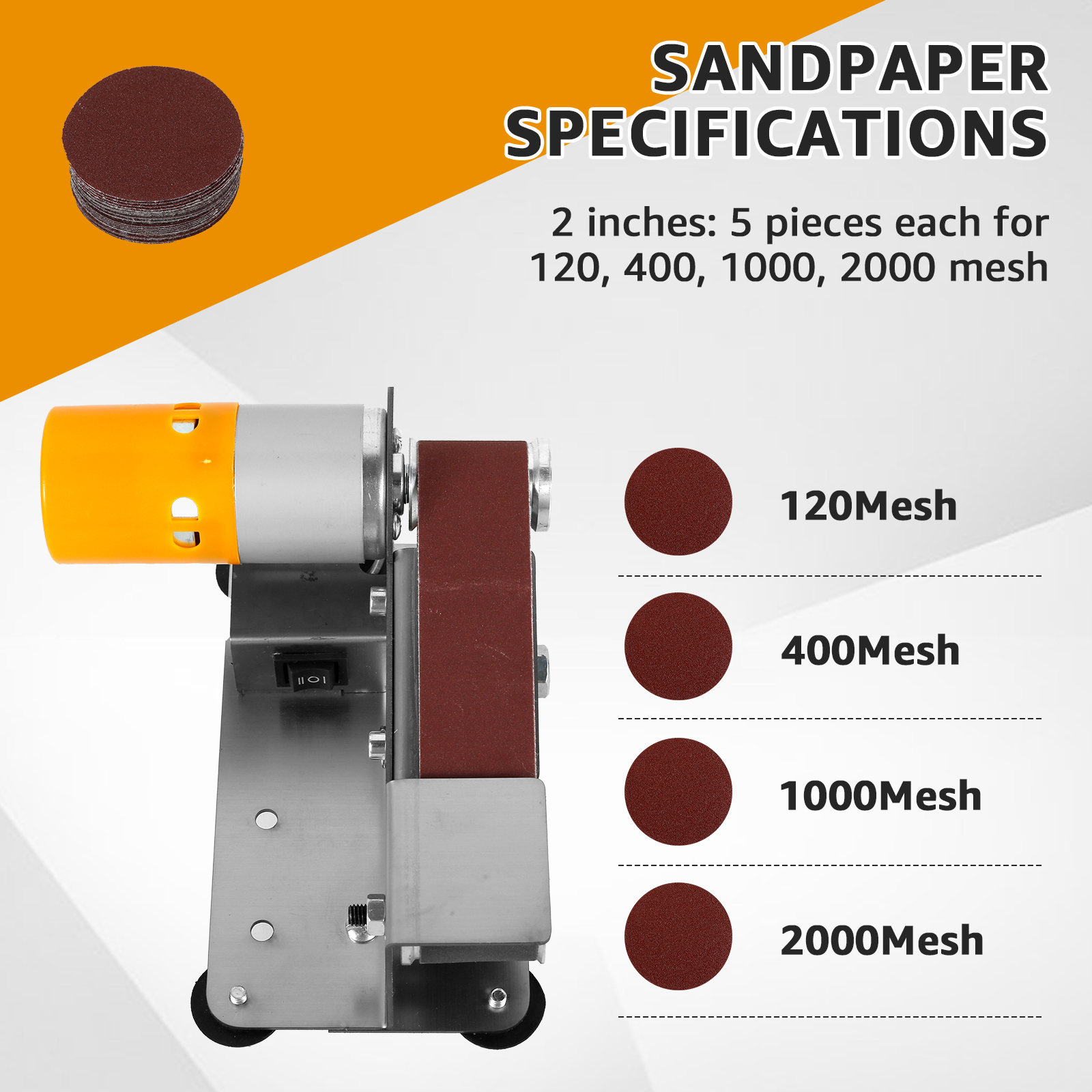 Mini Belt Grinding Machine Tool Sharpening Machine Sanding Grinding Electric - Image 17