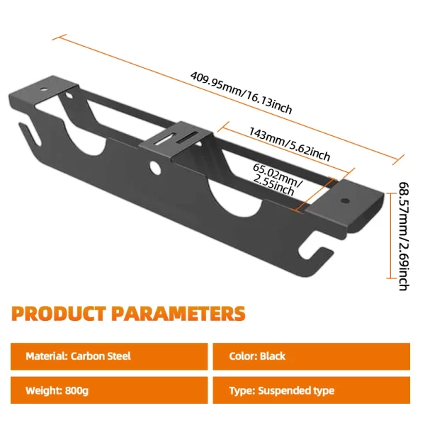 Angle Grinder Holder Metal Angle Grinder Rack with Cord Hanger Wall Mount Bracket - Image 5