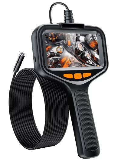 4.3'' LCD Screen HD Digital Handheld Borescope IP67 1080P Waterproof Snake Camera Sewer Inspection Camera with 8 LED Lights