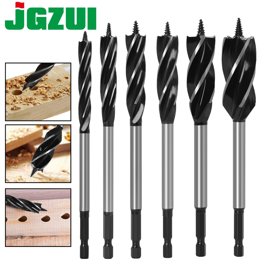 10mm-35mm Twist Drill Bit Set Wood Fast Cut Auger Drill Bit