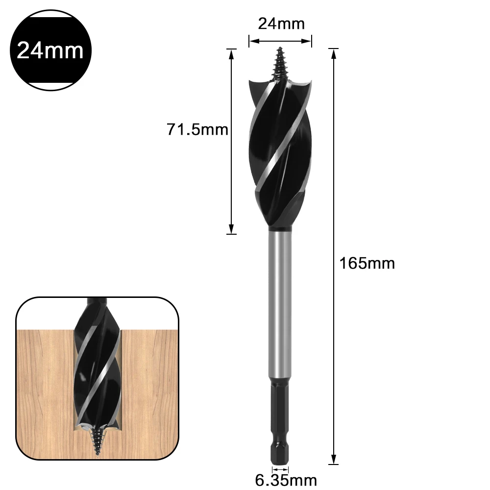 10mm-35mm Twist Drill Bit Set Wood Fast Cut Auger Drill Bit - Image 37
