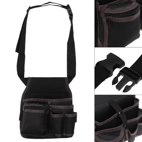 Oxford Cloth Belt Tool Bag Outdoor Work Waist Pocket Hardware Storage - Image 13