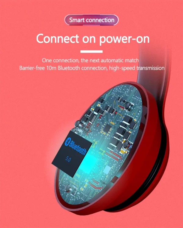 Lenovo HD200 Bluetooth Earphones Over-ear Foldable Computer Wireless Headphones Noise Cancellation HIFI Stereo Gaming Headset - Image 14