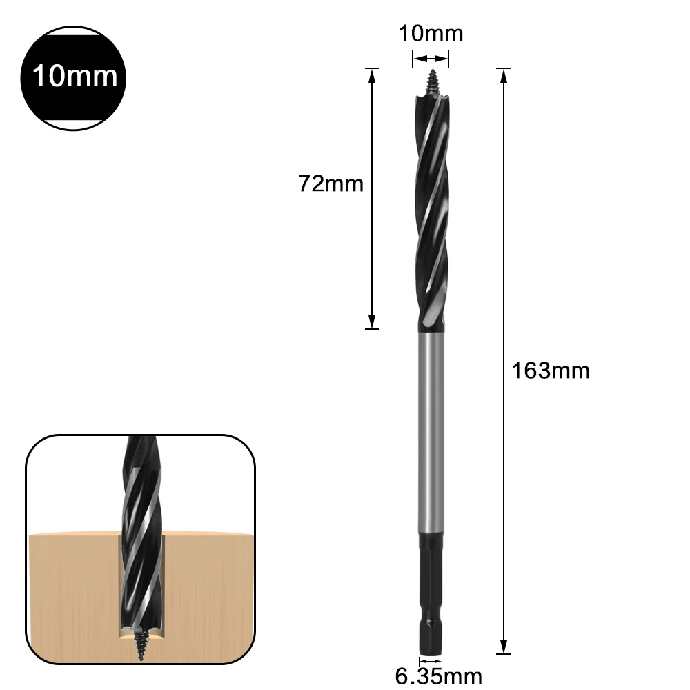 10mm-35mm Twist Drill Bit Set Wood Fast Cut Auger Drill Bit - Image 27