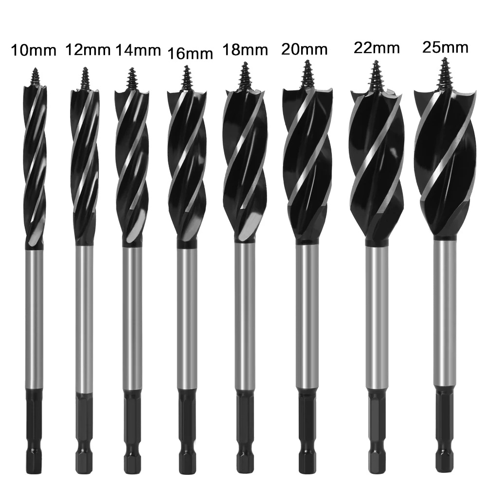 10mm-35mm Twist Drill Bit Set Wood Fast Cut Auger Drill Bit - Image 4