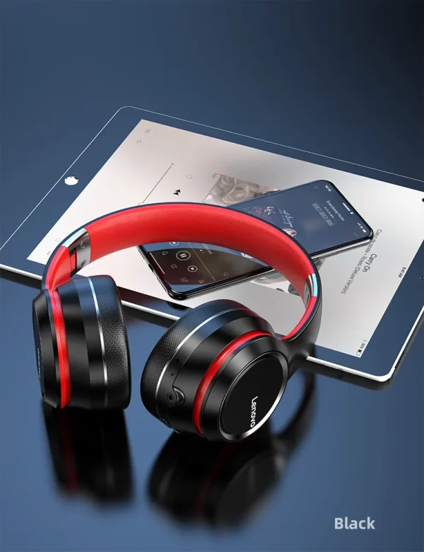 Lenovo HD200 Bluetooth Earphones Over-ear Foldable Computer Wireless Headphones Noise Cancellation HIFI Stereo Gaming Headset - Image 19