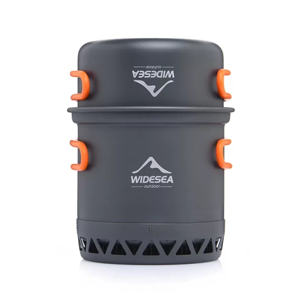 Widesea Camping 1.3L 2.3L Cookware Outdoor Cooking Set Heat Cooker Travel Tableware Pot Kettle - Image 8