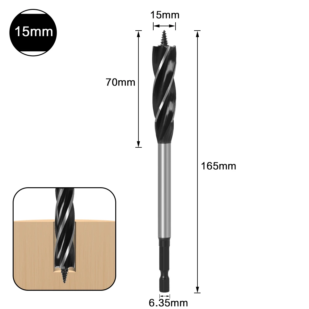 10mm-35mm Twist Drill Bit Set Wood Fast Cut Auger Drill Bit - Image 8