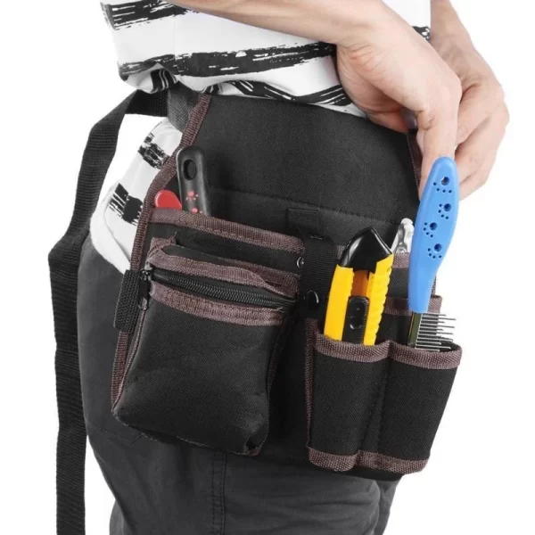 Oxford Cloth Belt Tool Bag Outdoor Work Waist Pocket Hardware Storage - Image 10