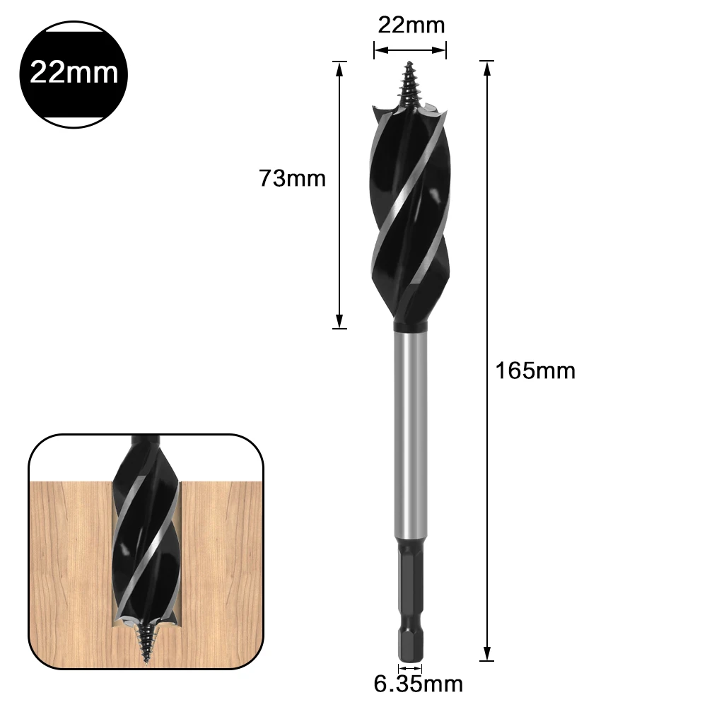 10mm-35mm Twist Drill Bit Set Wood Fast Cut Auger Drill Bit - Image 36