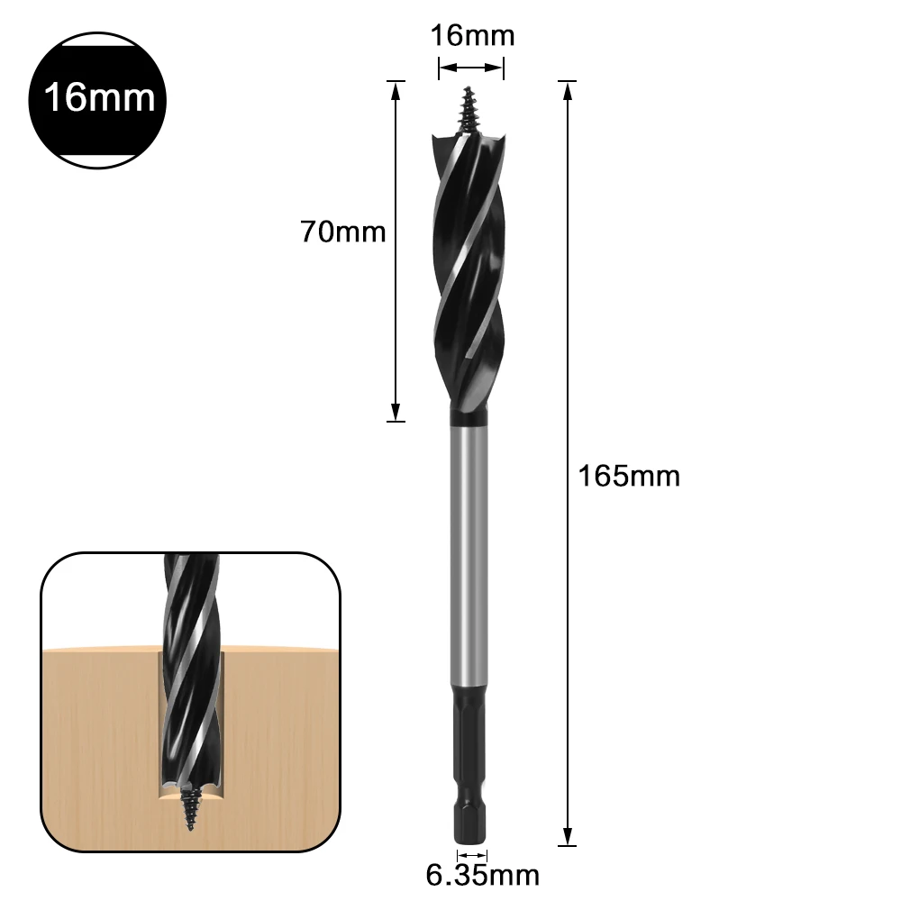 10mm-35mm Twist Drill Bit Set Wood Fast Cut Auger Drill Bit - Image 32