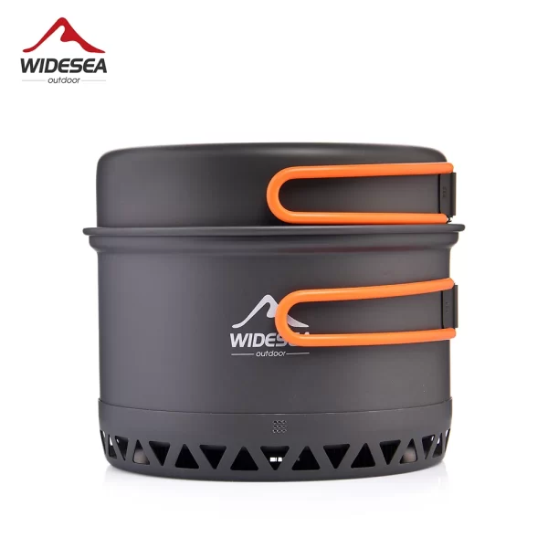 Widesea Camping 1.3L 2.3L Cookware Outdoor Cooking Set Heat Cooker Travel Tableware Pot Kettle - Image 7