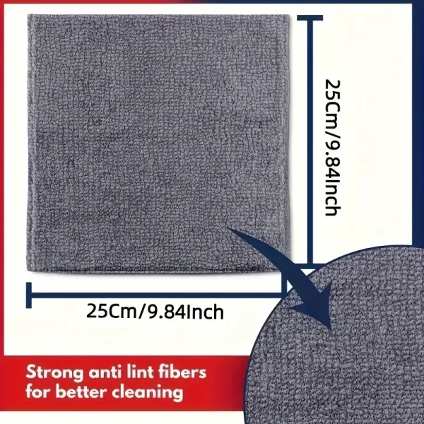 Thicken Microfiber Cleaning Cloths Lint Free Microfiber Cleaning Towel Cloths Reusable - Image 5
