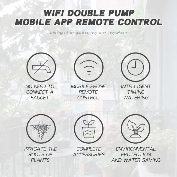 WIFI Intelligent Watering Device Double Pump Timed Automatic Drip Irrigation System - Image 15