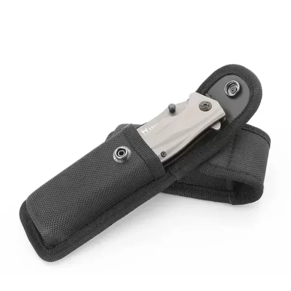 Black Sheath Fold Knife Plier Bag Pouch Case Sheath Nylon Belt Loop Pocket Carry Storage Flashlight Holder Waist Pack - Image 5