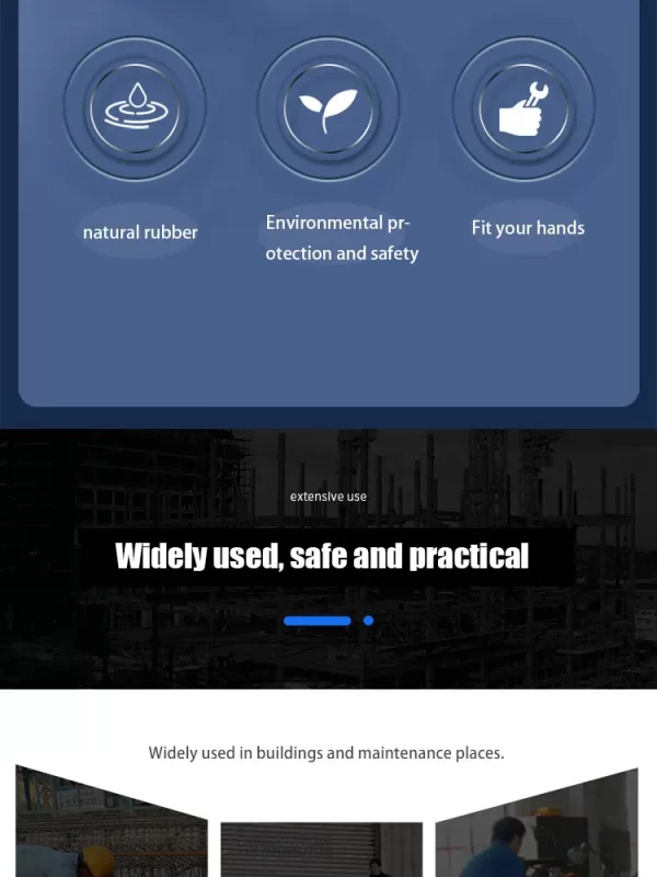 3 Pairs Of Non-slip Wear-resistant Breathable Nitrile Non-slip Work Gloves - Image 22