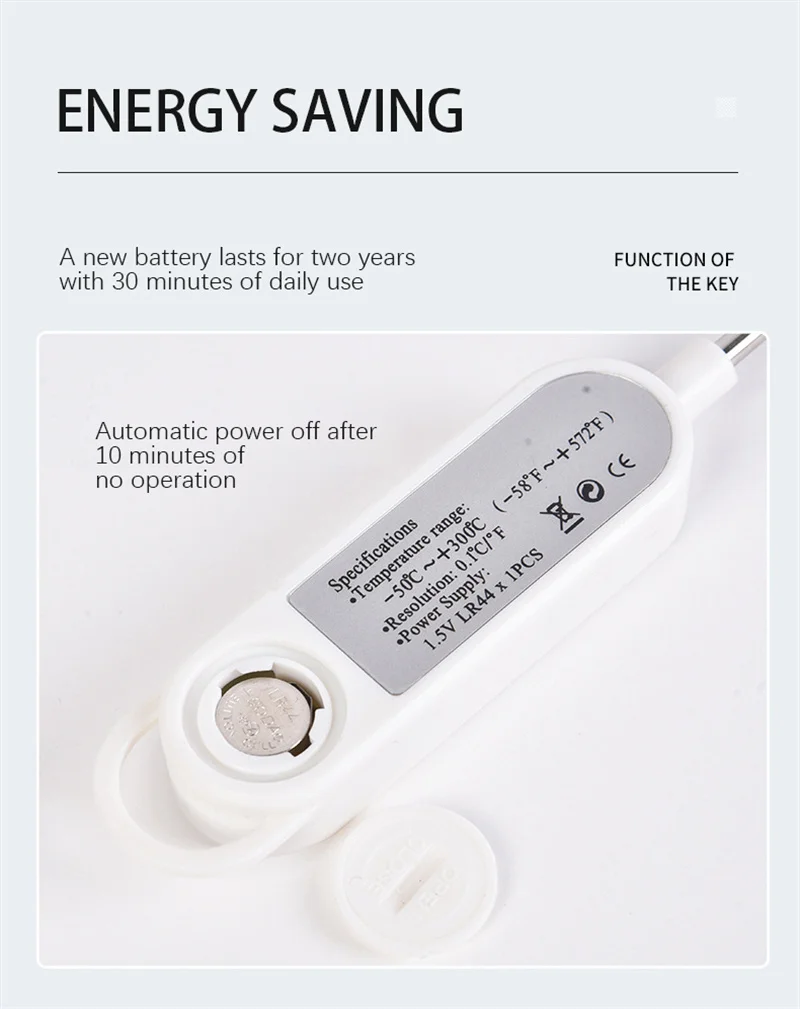 Food Thermometer Digital Real-Time Reading Meat And Beverage Thermometer With LCD Display And Probe Electronic Kitchen Thermomet - Image 14