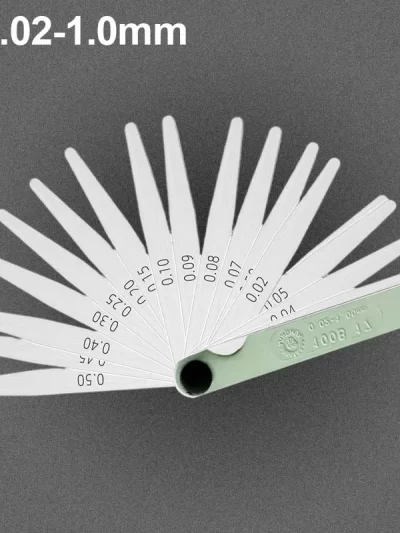 0.02-1.00mm 17 Blades Feeler Gauge Metric Gap Filler Gage Measurment Tool