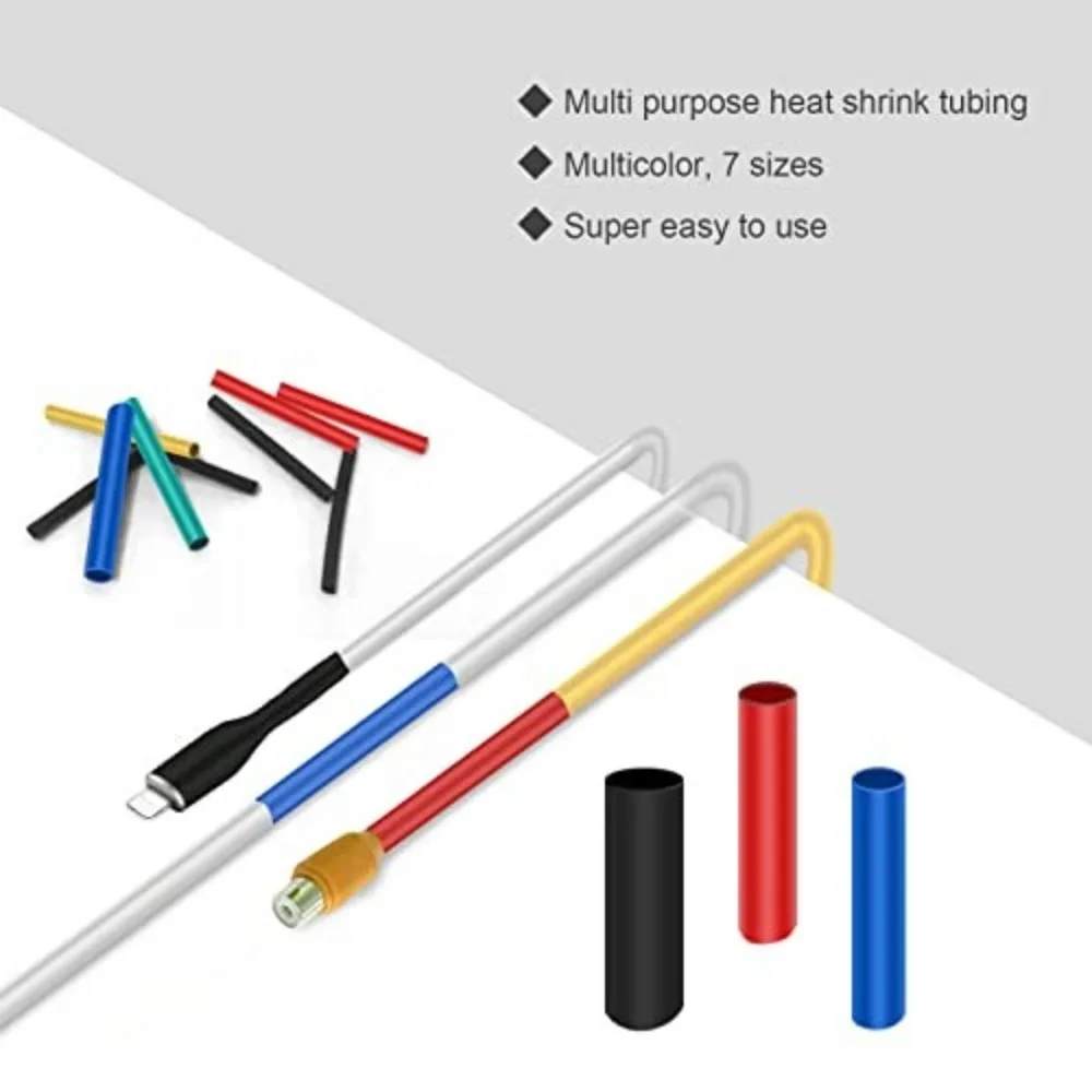 1060/530/127PCS Heat Shrink Tubing kit 2:1 Shrinkable Wire Shrinking Wrap Wire Connect Cover - Image 29