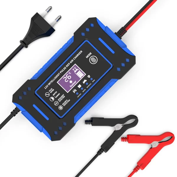 Battery Repair LCD Display 6A 12V Intelligent Car Battery Charger Car and Motorcycle Battery Charging Unit - Image 7